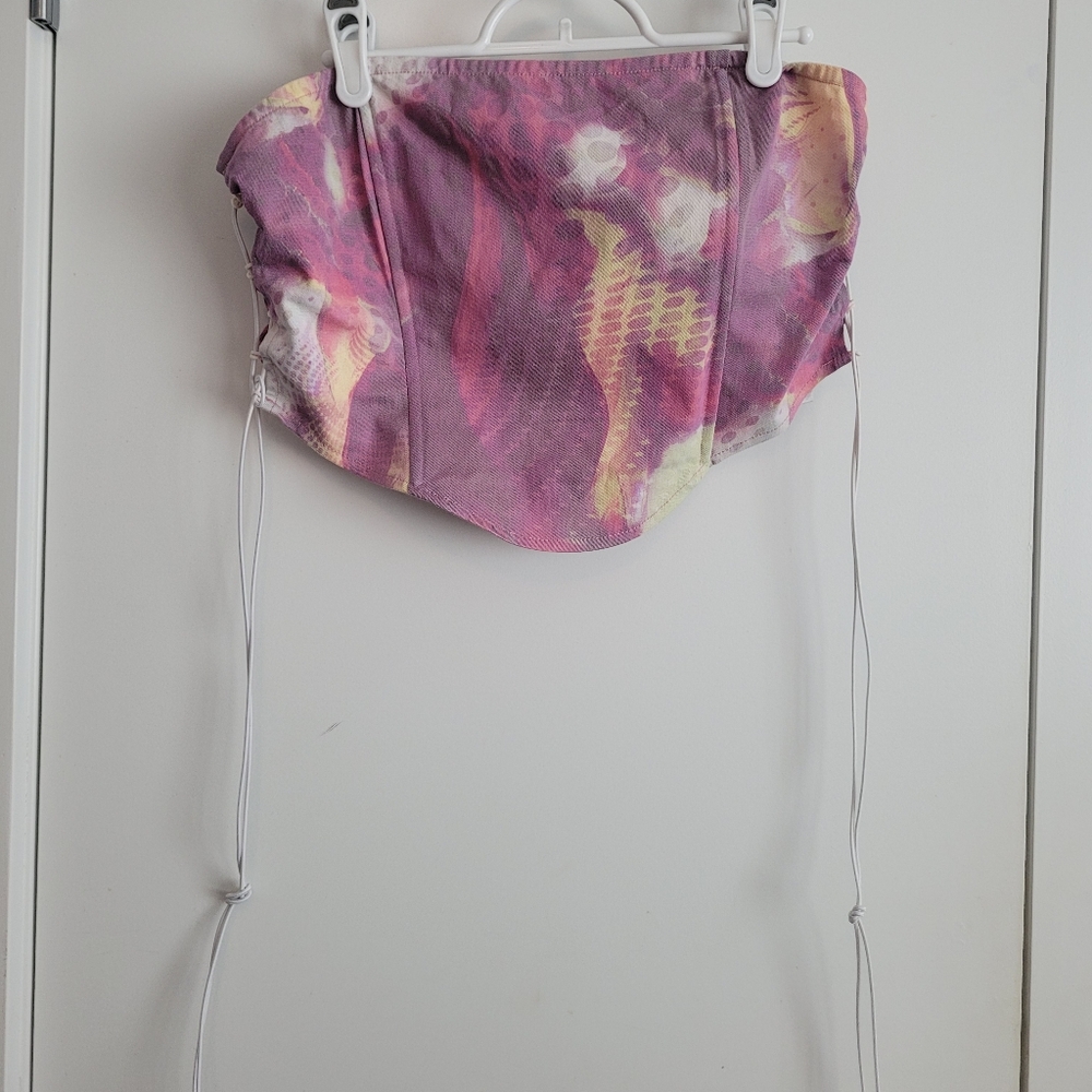 PrettyLittleThing Pink Corset Top